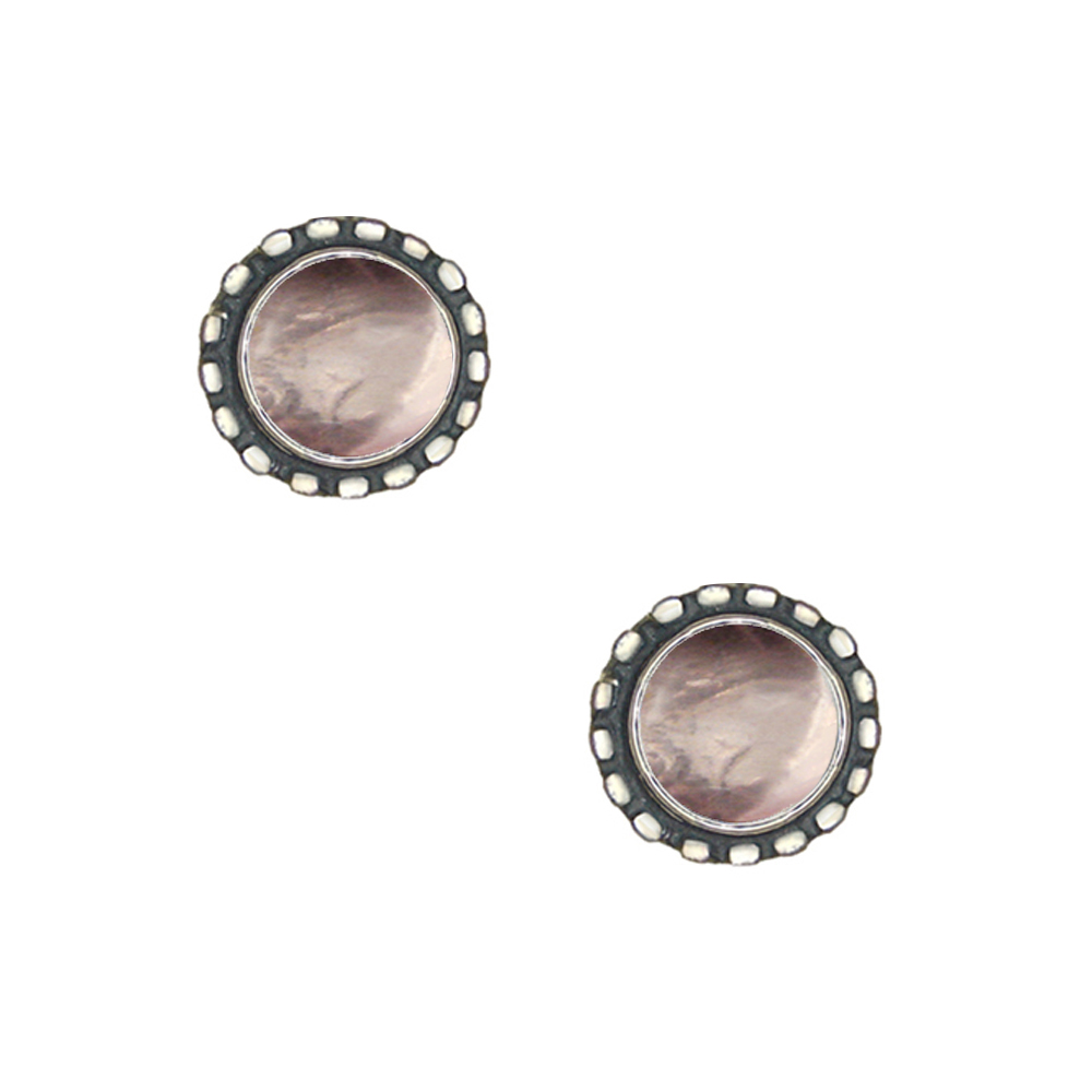 Sterling Silver Petite Rose QuartzPost Stud Earrings